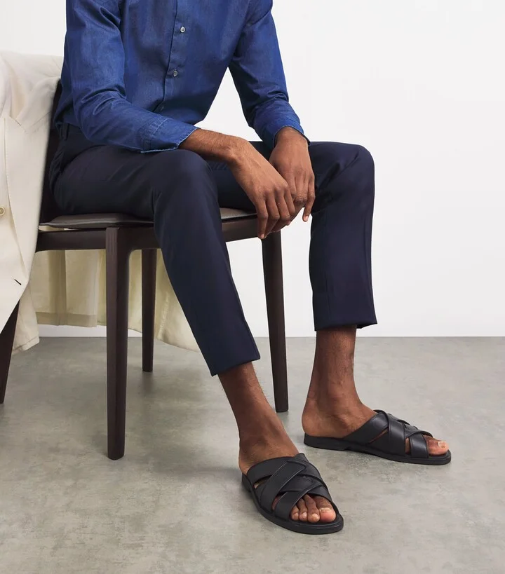 John Lobb Leather Samson Sandals - Image 2