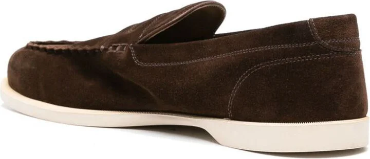 John Lobb Pace Suede Soft Casual Loafers Shoes - Image 3