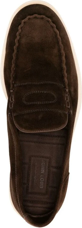 John Lobb Pace Suede Soft Casual Loafers Shoes - Image 4