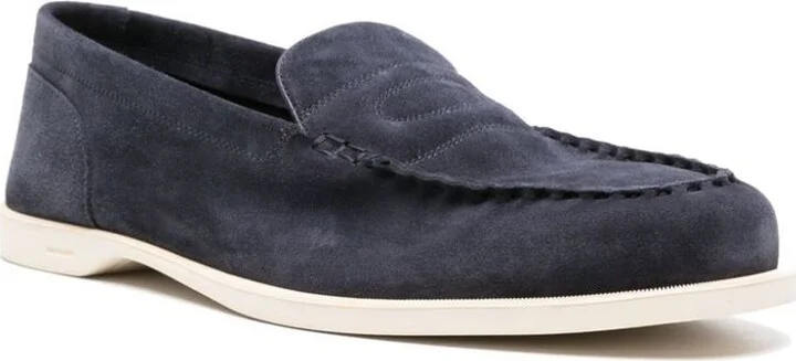 John Lobb Pace Suede Soft Casual Loafers Shoes - Image 2