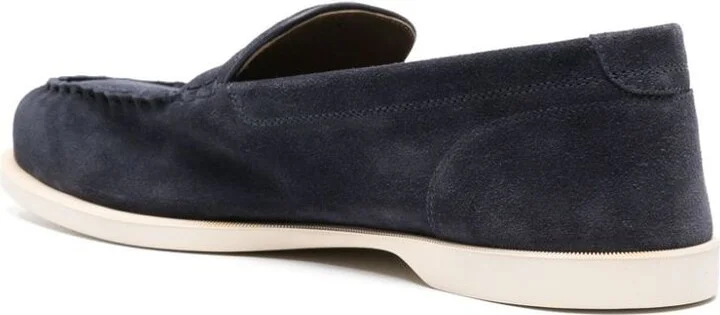 John Lobb Pace Suede Soft Casual Loafers Shoes - Image 3