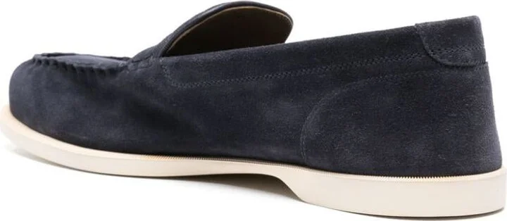 John Lobb Pace Suede Soft Casual Loafers Shoes - Image 3