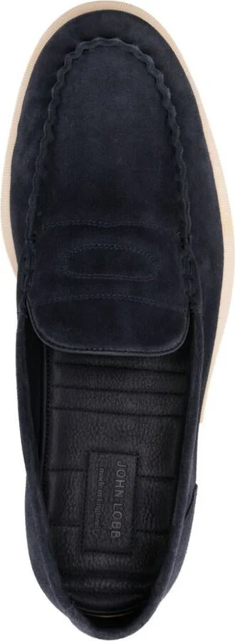 John Lobb Pace Suede Soft Casual Loafers Shoes - Image 4