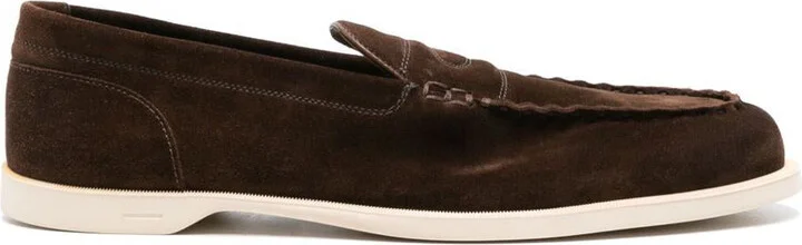 John Lobb Pace Suede Soft Casual Loafers Shoes
