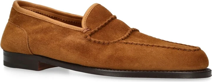John Lobb Suede Bath Loafers - Image 3
