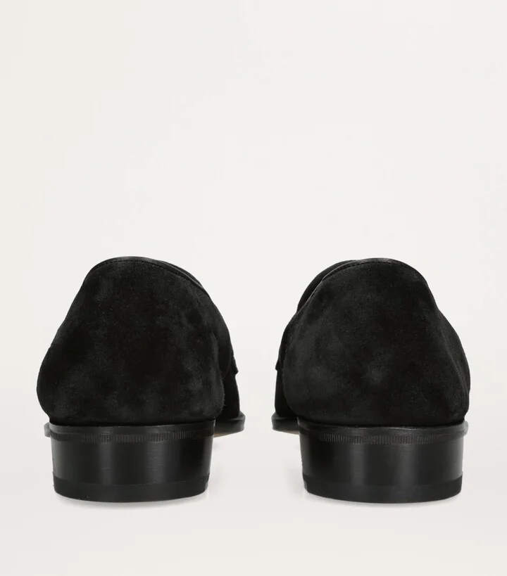 John Lobb Suede James Unlined Loafers - Image 2