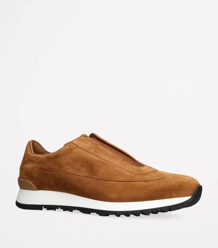John Lobb Suede Lift Slip-On Sneakers - Image 3