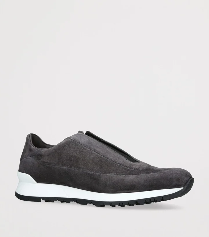 John Lobb Suede Lift Slip-On Sneakers - Image 3