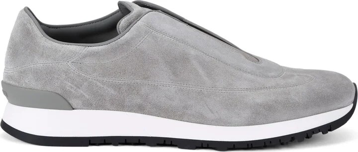 John Lobb Suede Lift Slip-On Sneakers
