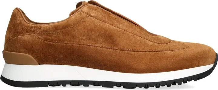 John Lobb Suede Lift Slip-On Sneakers