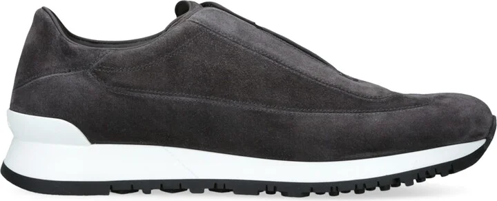 John Lobb Suede Lift Slip-On Sneakers