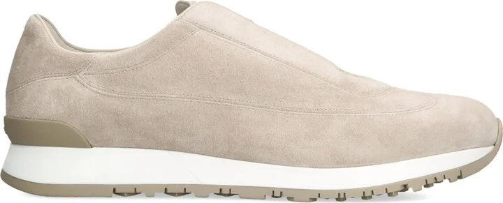 John Lobb Suede Lift Slip-On Sneakers