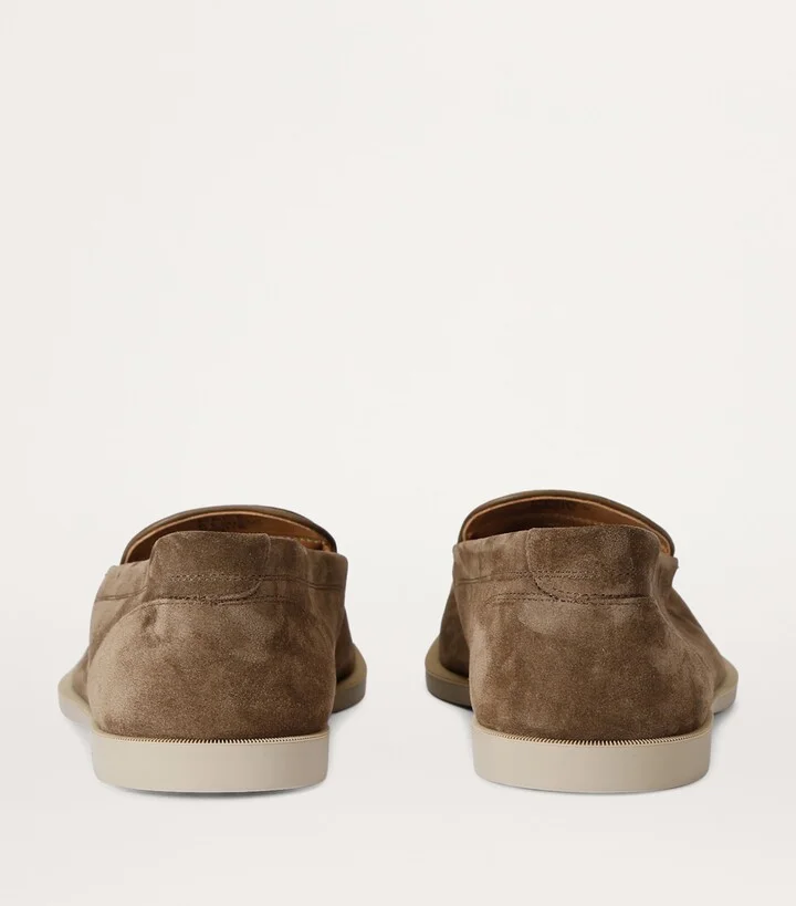 John Lobb Suede Pace Loafers - Image 2
