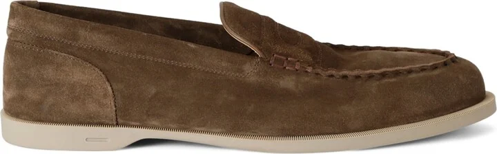 John Lobb Suede Pace Loafers