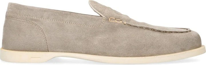 John Lobb Suede Pace Loafers