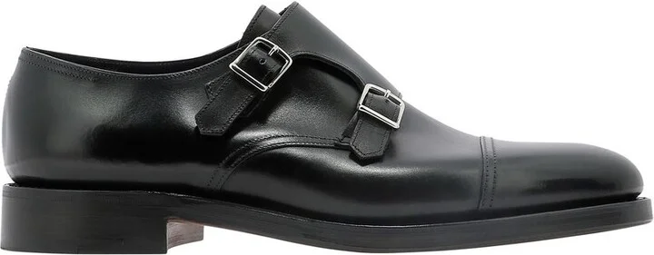 John Lobb William Monk Strap Derby Shoes