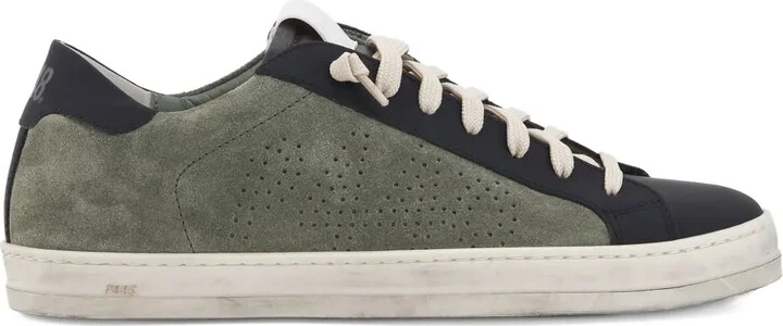 John perforated suede sneakers