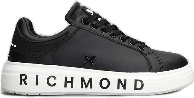 John Richmond Logo Printed Lace-Up Sneakers