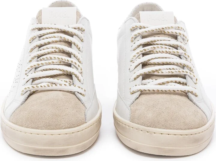John White/ Gold Sneaker - Image 6
