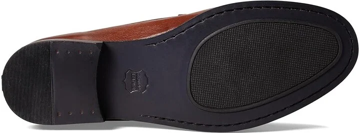johnnie-O Clubhouse Penny Loafer Men's Shoes Tan : 8 D - Medium, Leather - Image 3