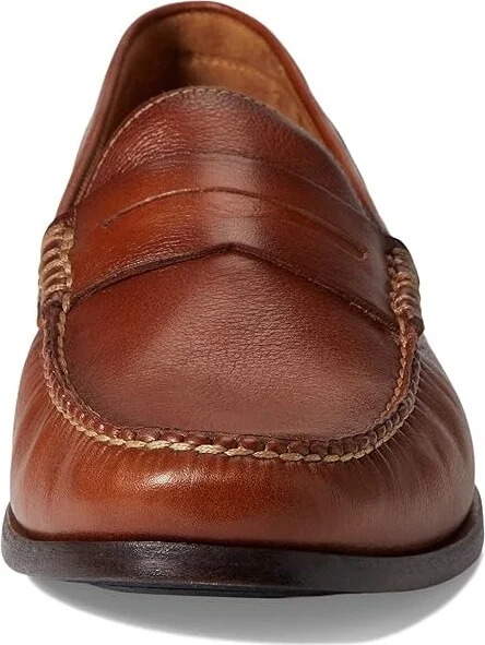 johnnie-O Clubhouse Penny Loafer Men's Shoes Tan : 8 D - Medium, Leather - Image 5