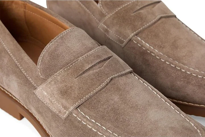 johnnie-O J-Flex Penny Suede Men's Lace-up Boots Stone : 10 M, Leather/Rubber/Suede - Image 7