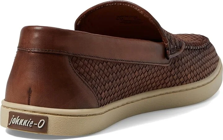 johnnie-O La Jolla Woven Men's Lace-up Boots Brown : 8 M, Leather - Image 4