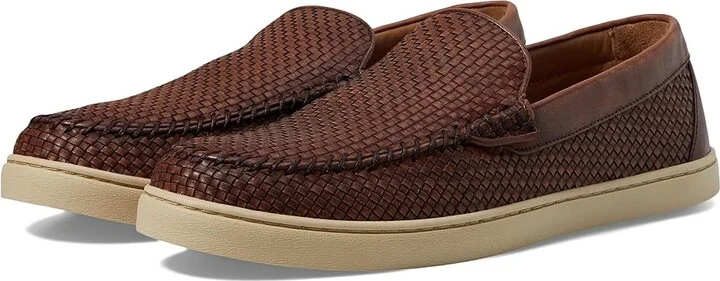 johnnie-O La Jolla Woven Men's Lace-up Boots Brown : 8 M, Leather
