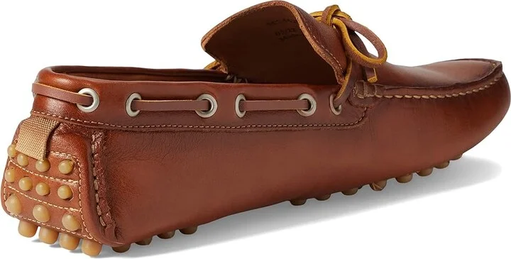 johnnie-O Leather Getaway Driver Men's Shoes Cognac : 8 D - Medium - Image 4