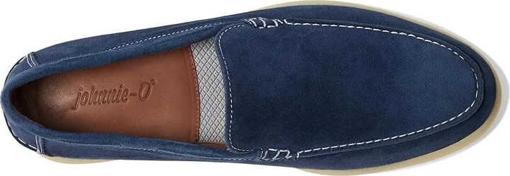 johnnie-O Malibu Moccassin 2.0 Men's Lace-up Boots Navy : 9 M, Suede - Image 2