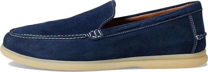 johnnie-O Malibu Moccassin 2.0 Men's Lace-up Boots Navy : 9 M, Suede - Image 6
