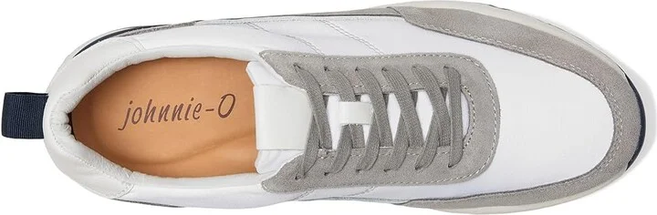 johnnie-O Prima Vintage Men's Shoes White/Gray : 10.5 M, Textile - Image 2