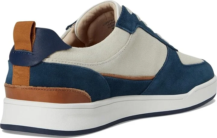 johnnie-O Topspin Court Men's Lace-up Boots Navy/White : 10 M, Leather - Image 4