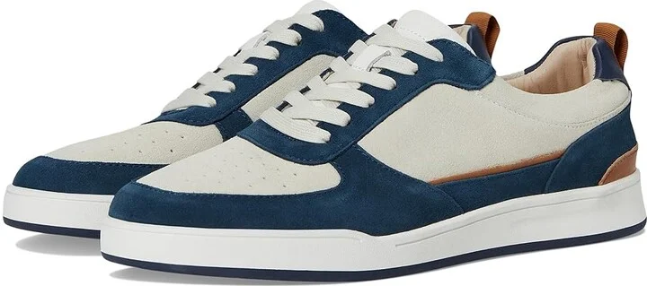 johnnie-O Topspin Court Men's Lace-up Boots Navy/White : 10 M, Leather