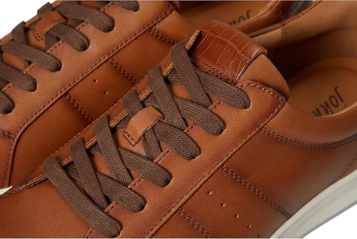 johnnie-O Topspin Oxford Men's Lace-up Boots Cognac : 9 M, Leather - Image 7