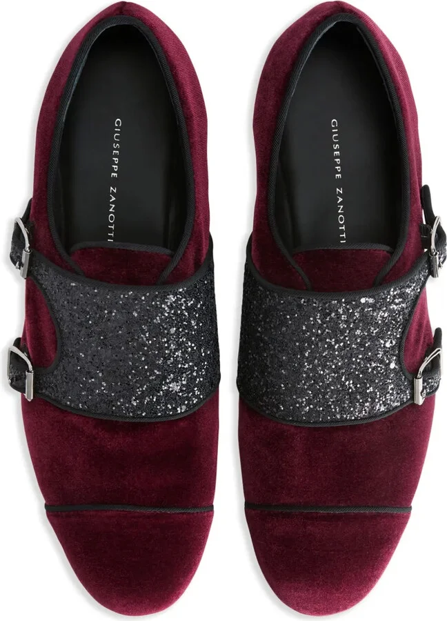 Johnny Crystal embellished monk-strap loafers - Image 4