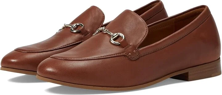 Johnston & Murphy Ali Bit Loafer Women's Flat Shoes Cognac Glove : 6.5 M, Leather
