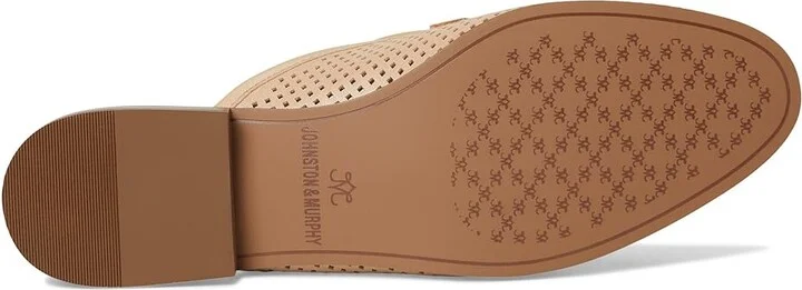 Johnston & Murphy Ali Perfed Bit Mule Women's Slippers Sand : 10 M, Leather/Rubber - Image 3