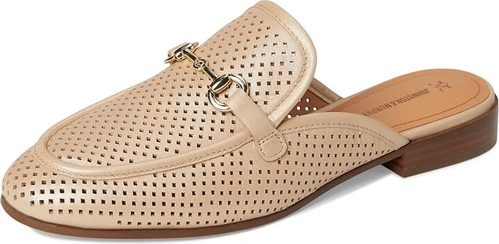 Johnston & Murphy Ali Perfed Bit Mule Women's Slippers Sand : 10 M, Leather/Rubber - Image 5
