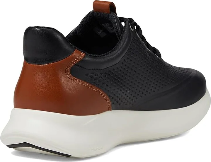 Johnston & Murphy Amherst 2.0 Embossed U-Throat Men's Shoes Black Full Grain : 11.5 W (EE), Leather - Image 4