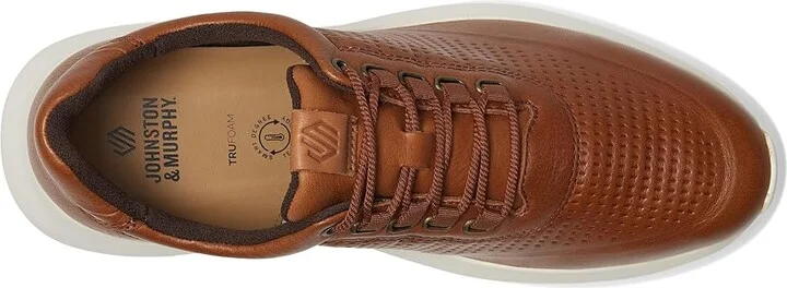 Johnston & Murphy Amherst 2.0 Embossed U-Throat Men's Shoes Tan Full Grain : 11.5 M (D), Leather - Image 2