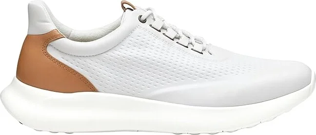 Johnston & Murphy Amherst 2.0 Embossed U-Throat Men's Shoes White Full Grain : 12 M (D), Leather - Image 7