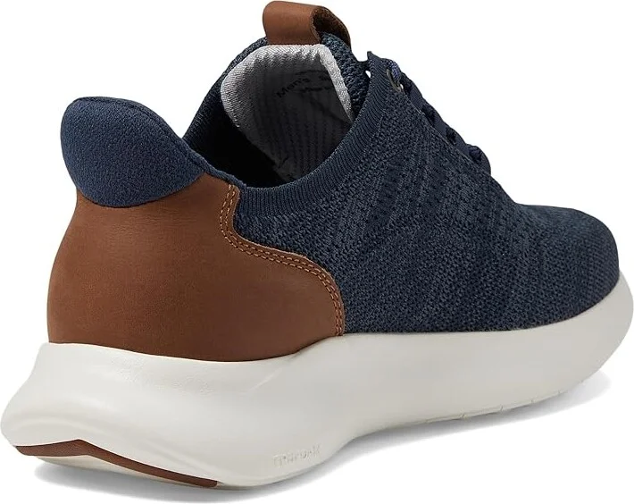 Johnston & Murphy Amherst 2.0 Knit Plain Toe Men's Shoes Navy Heathered Knit : 9.5 W (EE), Synthetic - Image 4