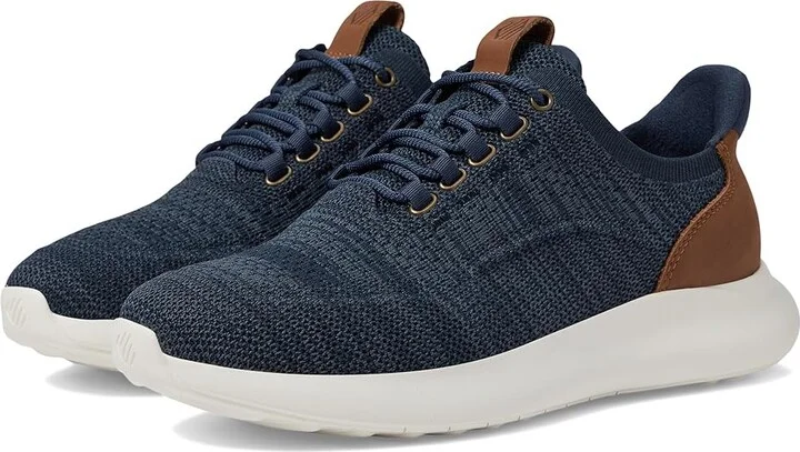 Johnston & Murphy Amherst 2.0 Knit Plain Toe Men's Shoes Navy Heathered Knit : 9.5 W (EE), Synthetic
