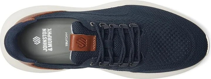 Johnston & Murphy Amherst 2.0 Knit Plain Toe Men's Shoes Navy Knit : 14 M (D), Synthetic - Image 2