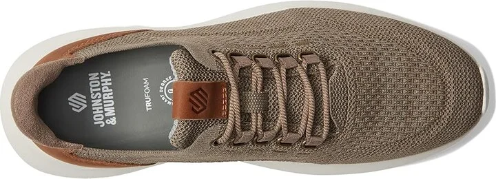 Johnston & Murphy Amherst 2.0 Knit Plain Toe Men's Shoes Taupe Heathered Knit : 8.5 M (D), Synthetic - Image 2