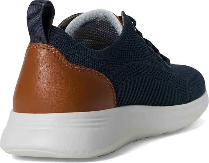Johnston & Murphy Amherst Knit U Throat Men's Shoes Navy Knit : 8.5 M (D), Textile/Leather - Image 4