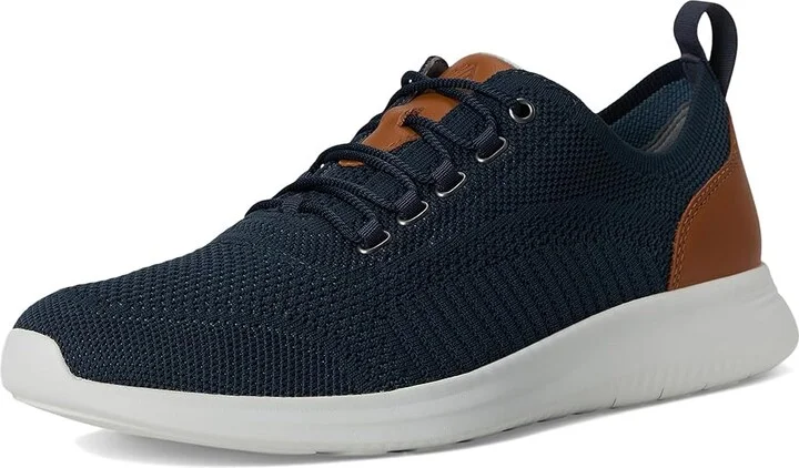 Johnston & Murphy Amherst Knit U Throat Men's Shoes Navy Knit : 8.5 M (D), Textile/Leather - Image 5