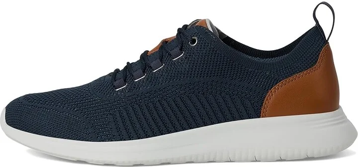 Johnston & Murphy Amherst Knit U Throat Men's Shoes Navy Knit : 8.5 M (D), Textile/Leather - Image 6