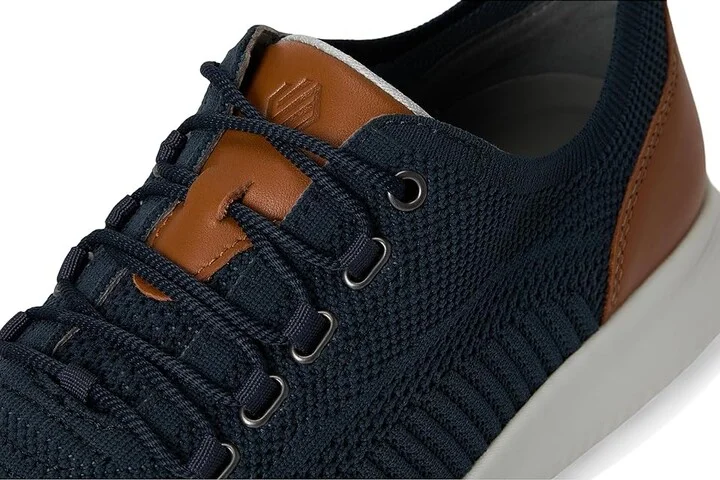 Johnston & Murphy Amherst Knit U Throat Men's Shoes Navy Knit : 8.5 M (D), Textile/Leather - Image 7